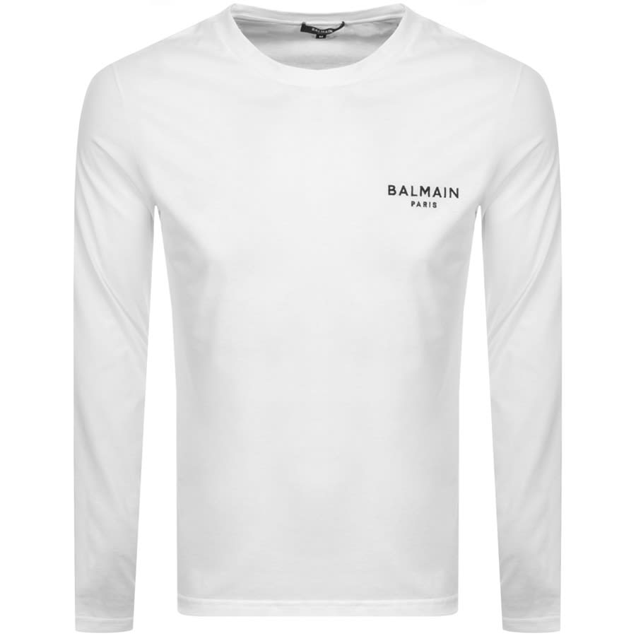 Alternative Image for ProductBalmain Logo LS T Shirt White1